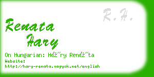 renata hary business card